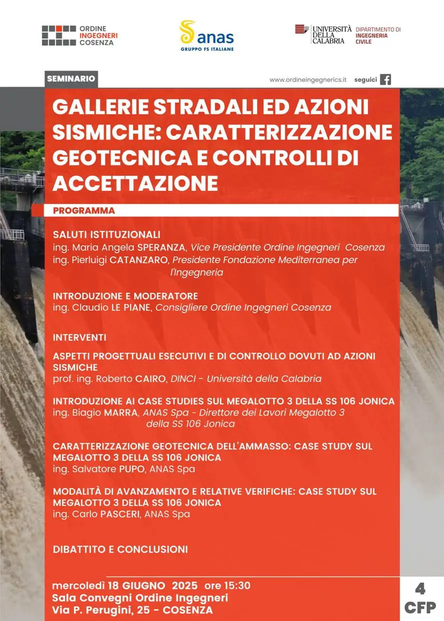 GALLERIE STRADALI ED AZIONI SISMICHE